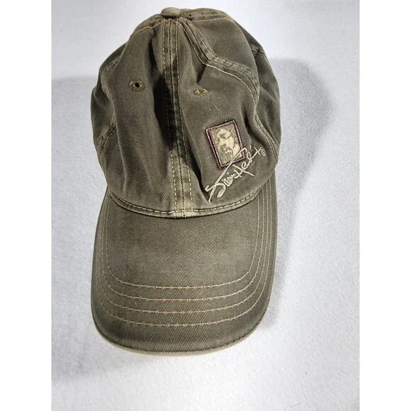 jimi hendrix Army Green embroidered Signature & Photo Cotton ball cap Adjustable - Picture 1 of 7